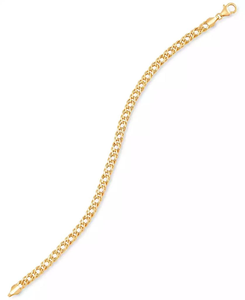 商品Italian Gold|Double Curb Link Chain Bracelet in 10k Gold,价格¥7714,第3张图片详细描述