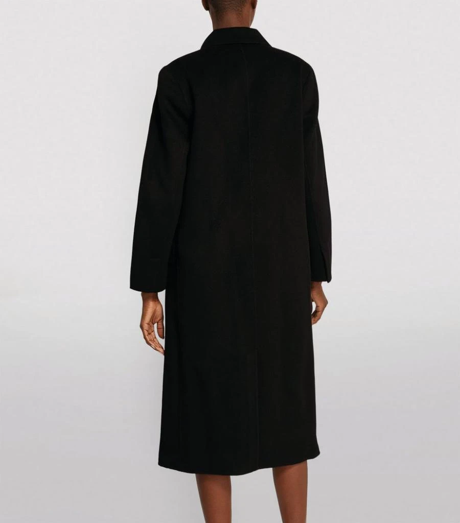 商品Sandro|Wool Double-Breasted Coat,价格¥3477,第4张图片详细描述