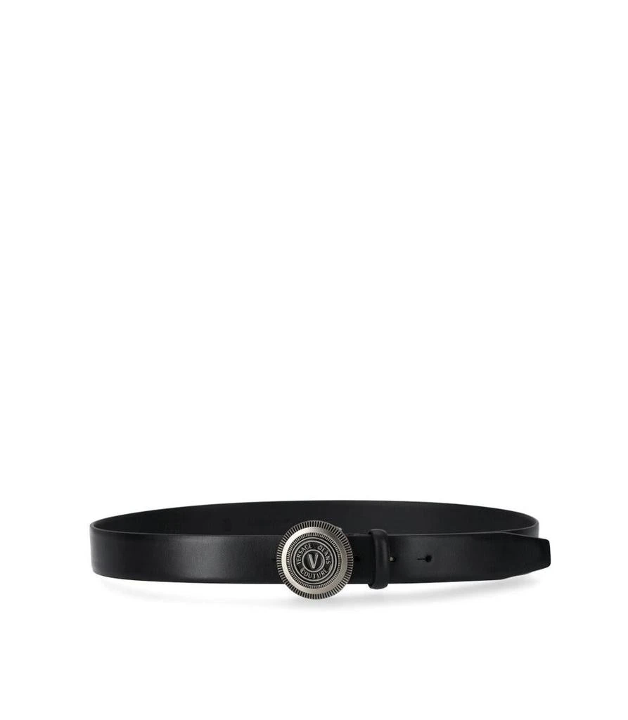 商品Versace|VERSACE JEANS  V-EMBLEM BLACK BELT,价格¥857,第2张图片详细描述