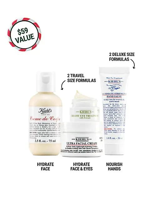 商品Kiehl's|Head-To-Toe Hydrators 4-Piece Set,价格¥192,第3张图片详细描述