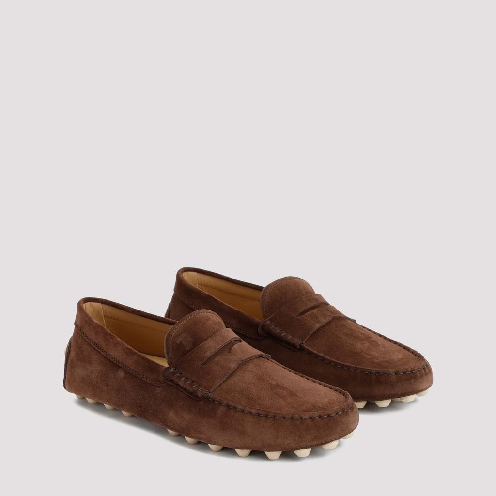 商品Tod's|TOD`S DOUBLE T SUEDE LEATHER LOAFER,价格¥3038,第4张图片详细描述