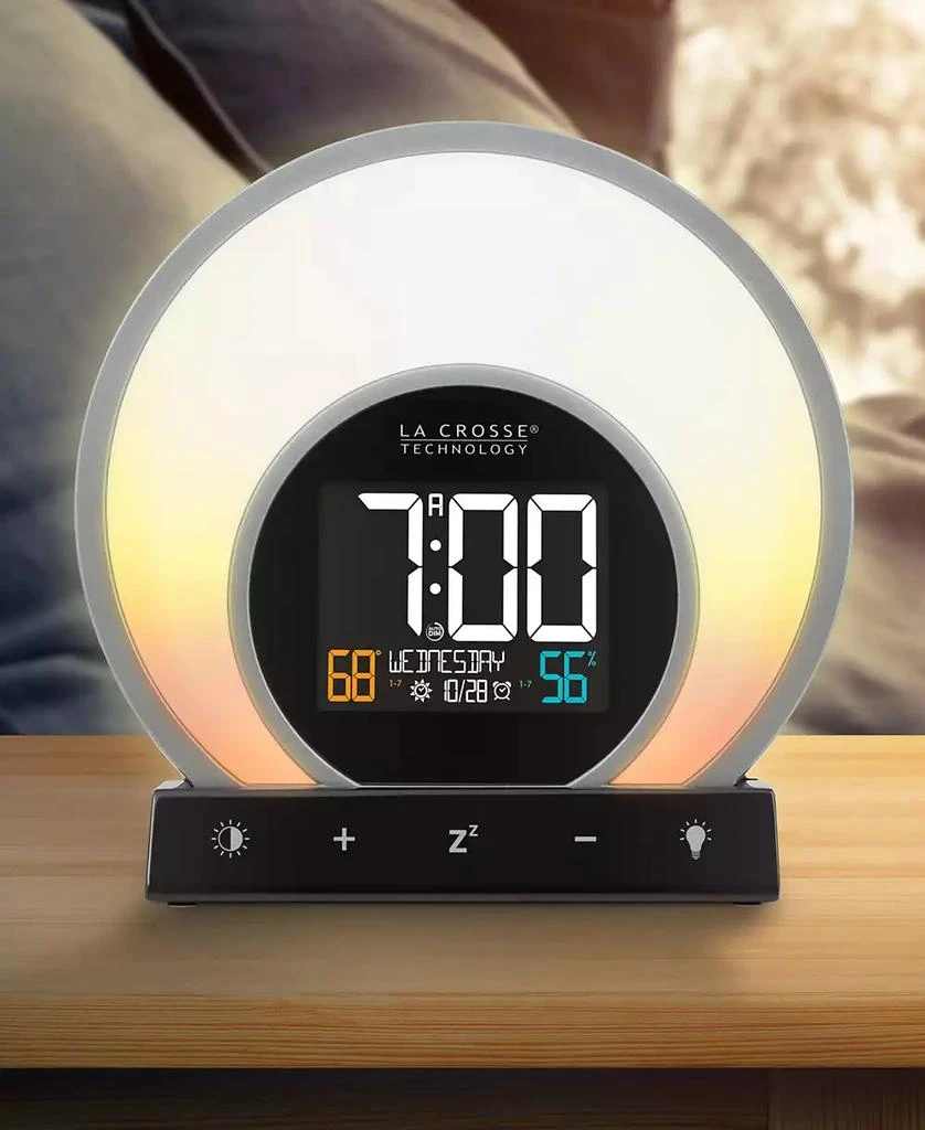 商品La Crosse Technology|Soluna C79141 Mood Light Alarm Clock with Temperature Humidity,价格¥501,第5张图片详细描述