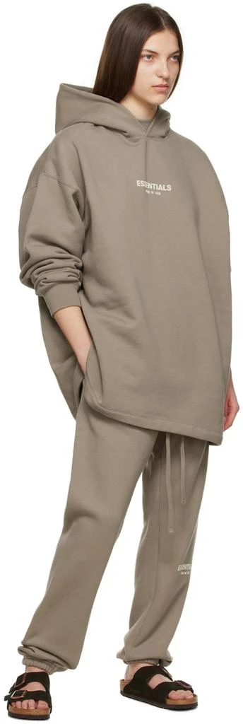 商品Essentials|Taupe Cotton Lounge Pants,价格¥442,第4张图片详细描述