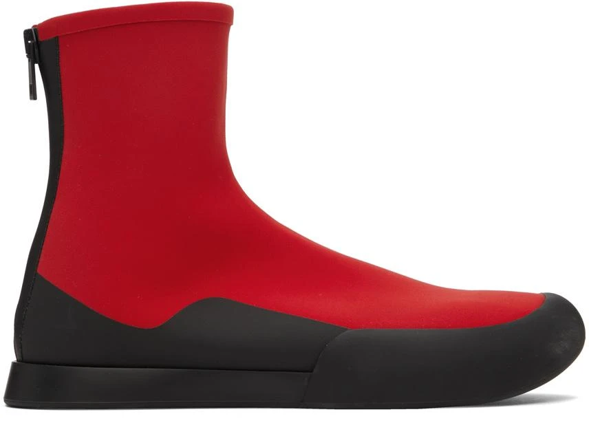 商品The Row|Red TR Ankle Boots,价格¥6354,第1张图片