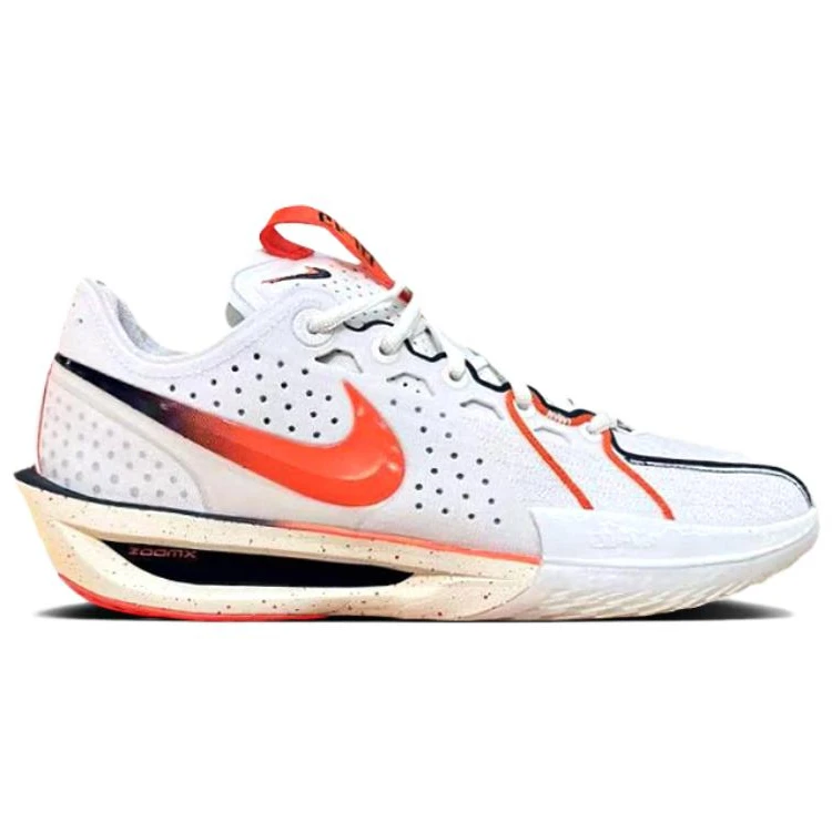 商品[国内直发] NIKE|G.T. Cut 3 舒适耐用 防滑耐磨 低帮 篮球鞋 男款 白橙色,价格¥960,第3张图片详细描述