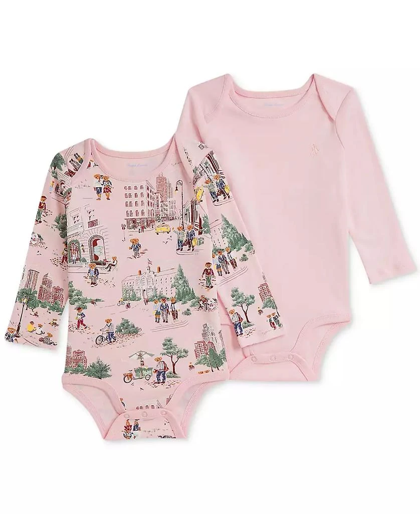 商品Ralph Lauren|Baby Girls 2-Pk. Cotton Bodysuits,价格¥365,第1张图片