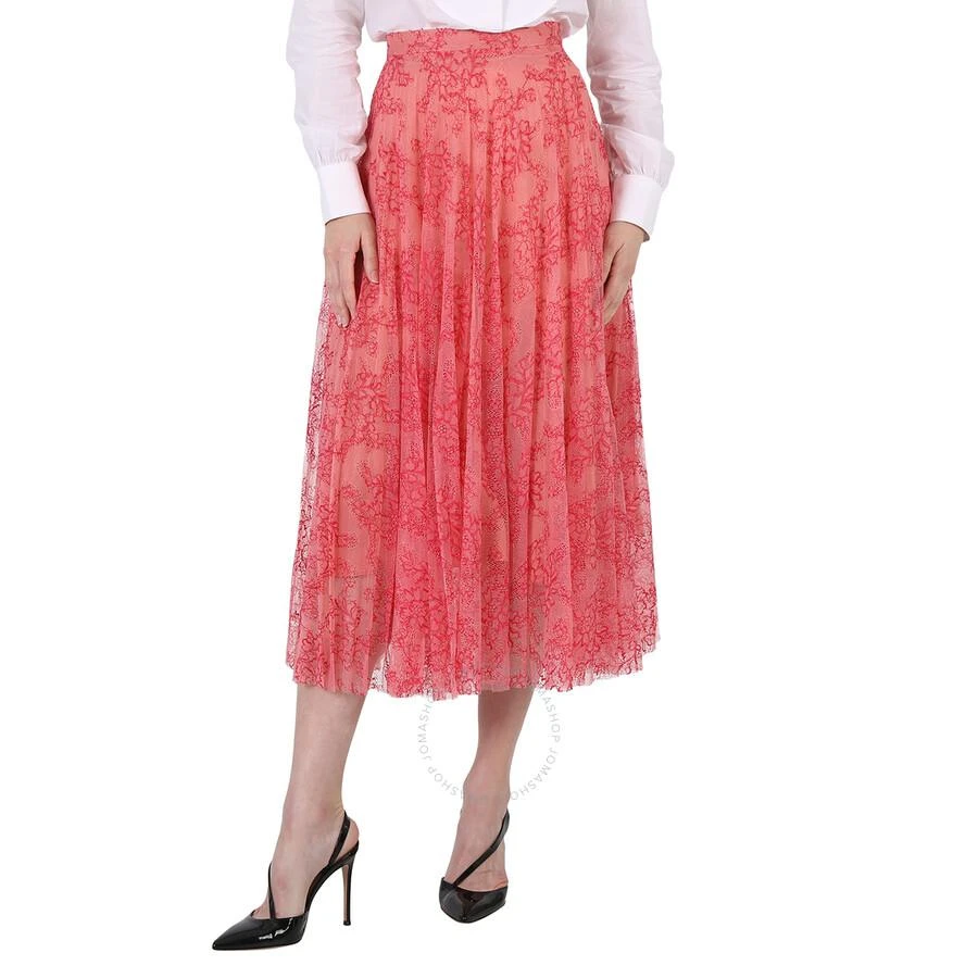 商品Burberry|Ladies Formal Apricot Pleat Long Skirts,价格¥1207,第1张图片