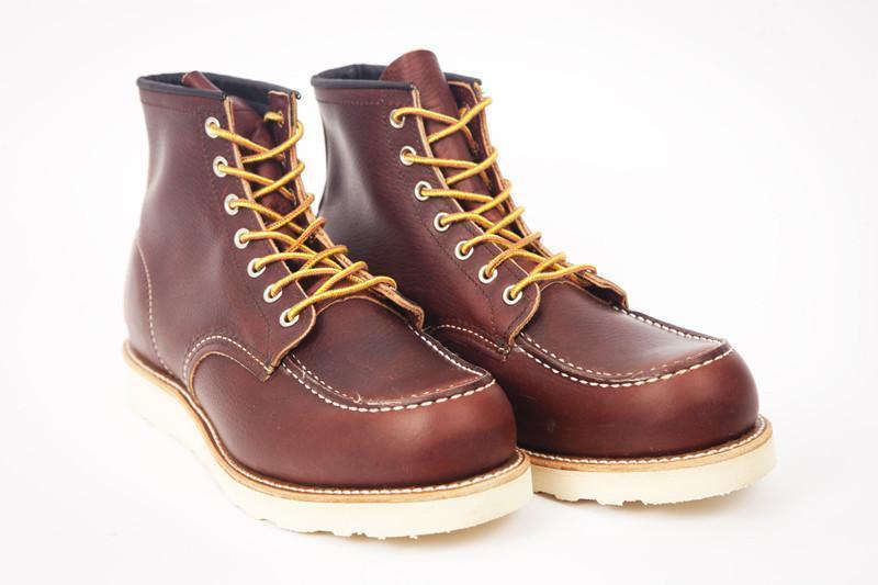 商品Red Wing|Redwing 6 Classic Mock Toe 8138 Boot - Dark Brown,价格¥1936,第1张图片