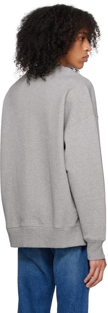 商品AMI|Gray Embroidered Sweatshirt,价格¥3318,第3张图片详细描述