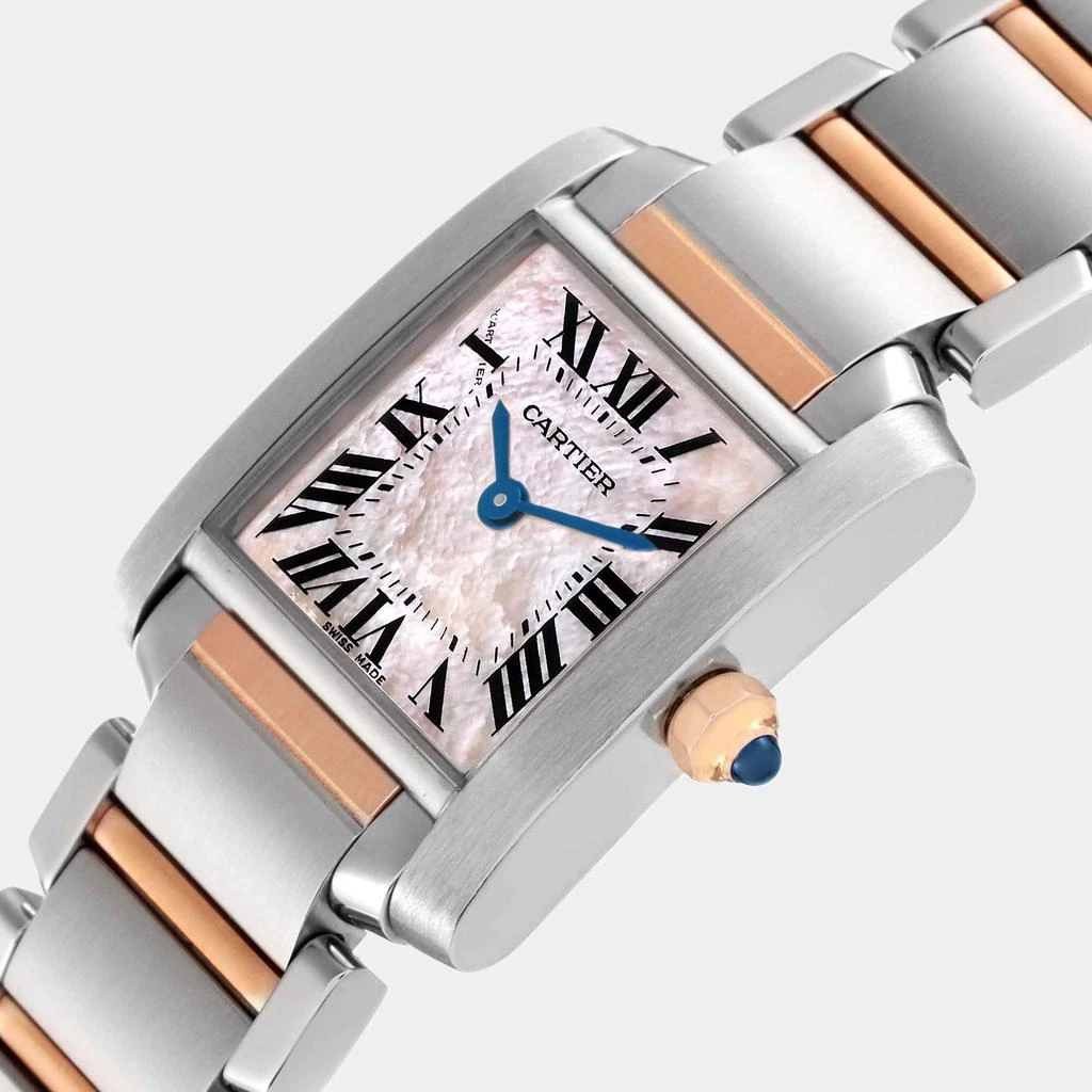 商品[二手商品] Cartier|Cartier Tank Francaise Steel Rose Gold MOP Ladies Watch W51027Q4 20.0 x 25.0 mm,价格¥31830,第2张图片详细描述