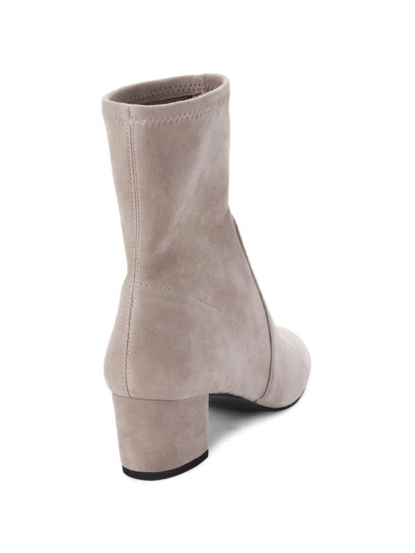 商品Stuart Weitzman|Sofia Block Heel Suede Sock Boots,价格¥1369,第3张图片详细描述