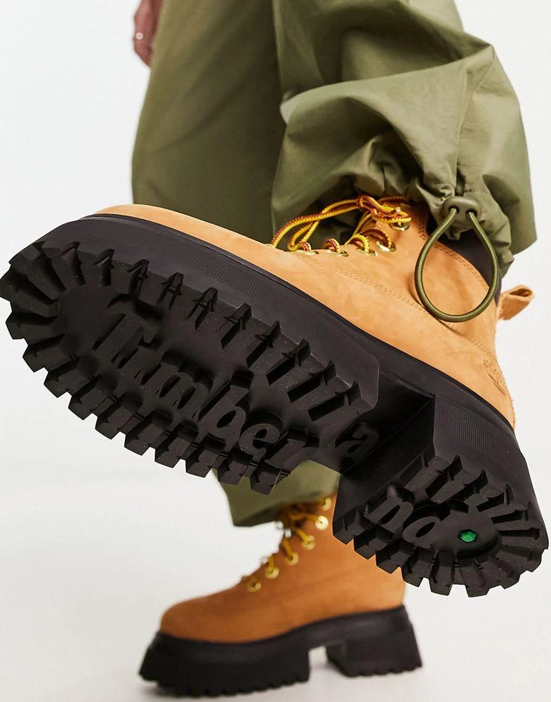 商品Timberland|Timberland sky 6inch boots in wheat nubuck leather,价格¥1467,第2张图片详细描述