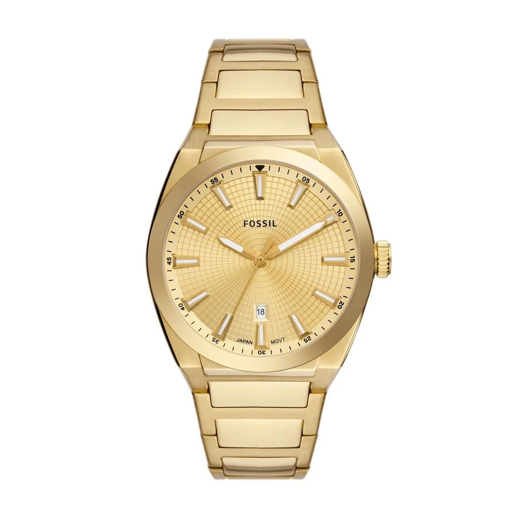 商品Fossil|Everett Three Hand Stainless Steel Watch - FS5965,价格¥951,第1张图片