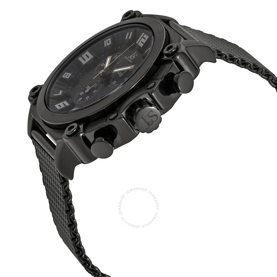 商品Joshua And Sons|Joshua & Sons Chronograph Black Dial Black Ion-plated Mesh Men's Watch JS58BK,价格¥761,第2张图片详细描述