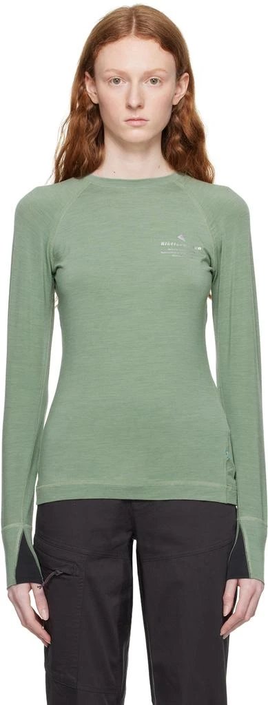 商品Klattermusen|Green Fafne Long Sleeve T-Shirt,价格¥965,第1张图片