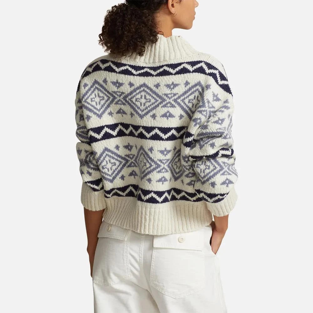 商品Ralph Lauren|Polo Ralph Lauren Women's Cream Pattern Long Sleeve Pullover,价格¥3848,第2张图片详细描述