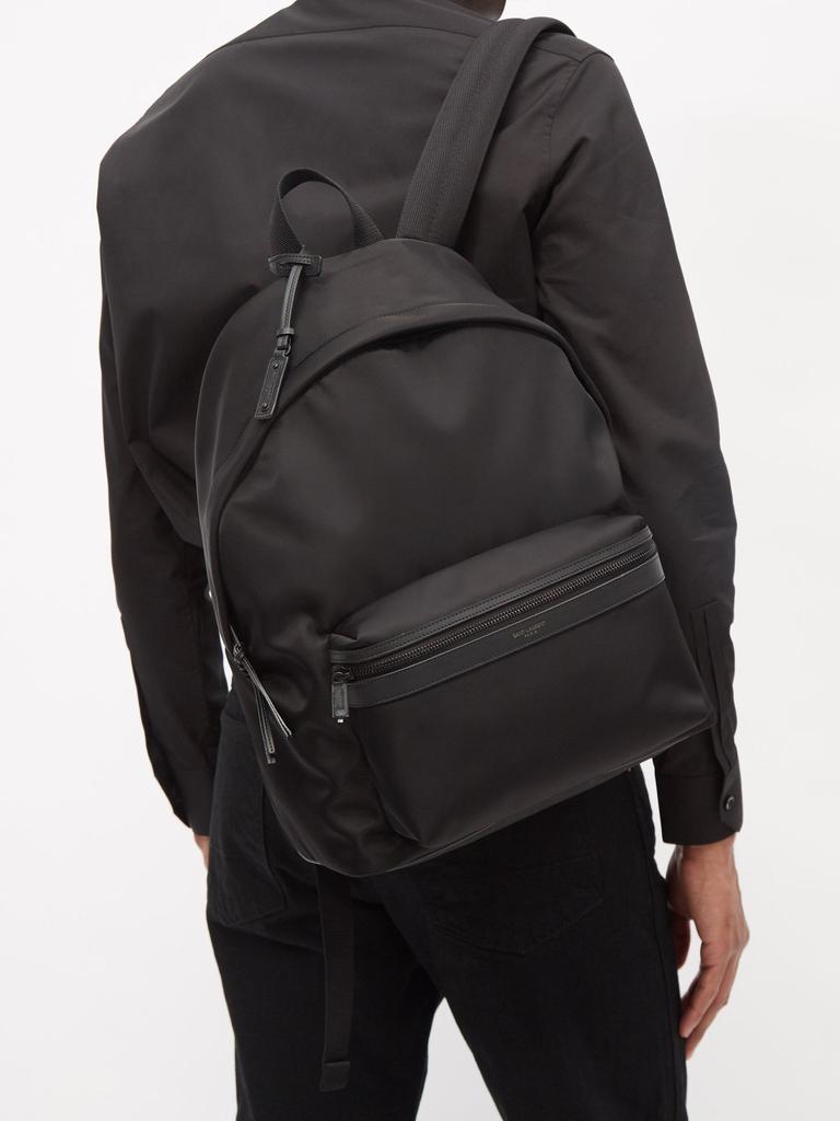 商品Yves Saint Laurent|City leather-trimmed nylon backpack,价格¥7157,第5张图片详细描述