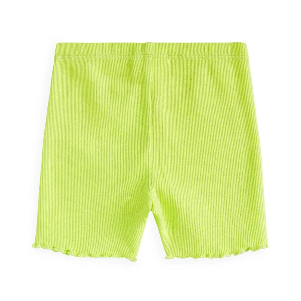 商品First Impressions|Baby Girls Lettuce Hem Bike Shorts, Created for Macy's,价格¥15,第2张图片详细描述
