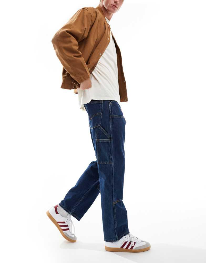 Levi's Workwear 565 loose fit double knee jeans in dark blue – On