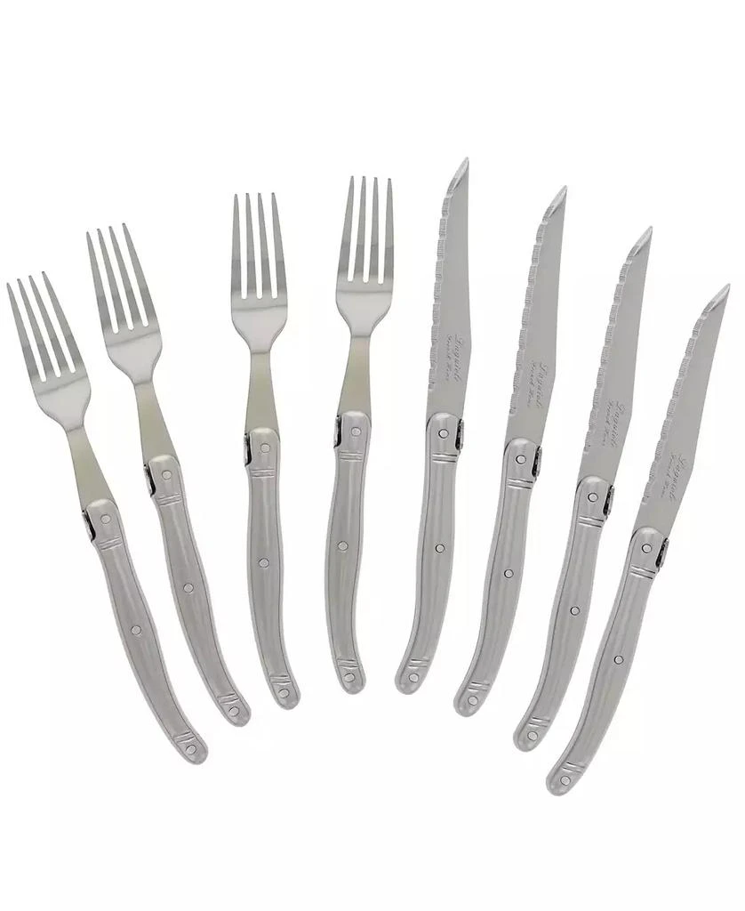 商品French Home|Laguiole Stainless Steel Steak Knife and Fork Set, 8 Piece.,价格¥292,第3张图片详细描述