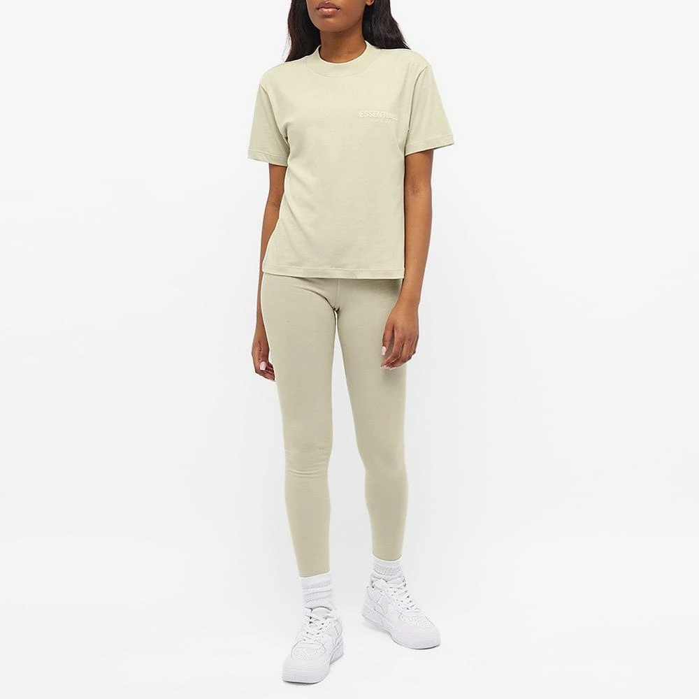 商品Essentials|Fear of God ESSENTIALS Women's Logo Tee - Wheat,价格¥362,第4张图片详细描述