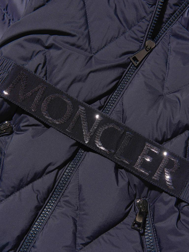 Moncler Navy Girls Down Padded Arialda Jacket商品第4张图片规格展示