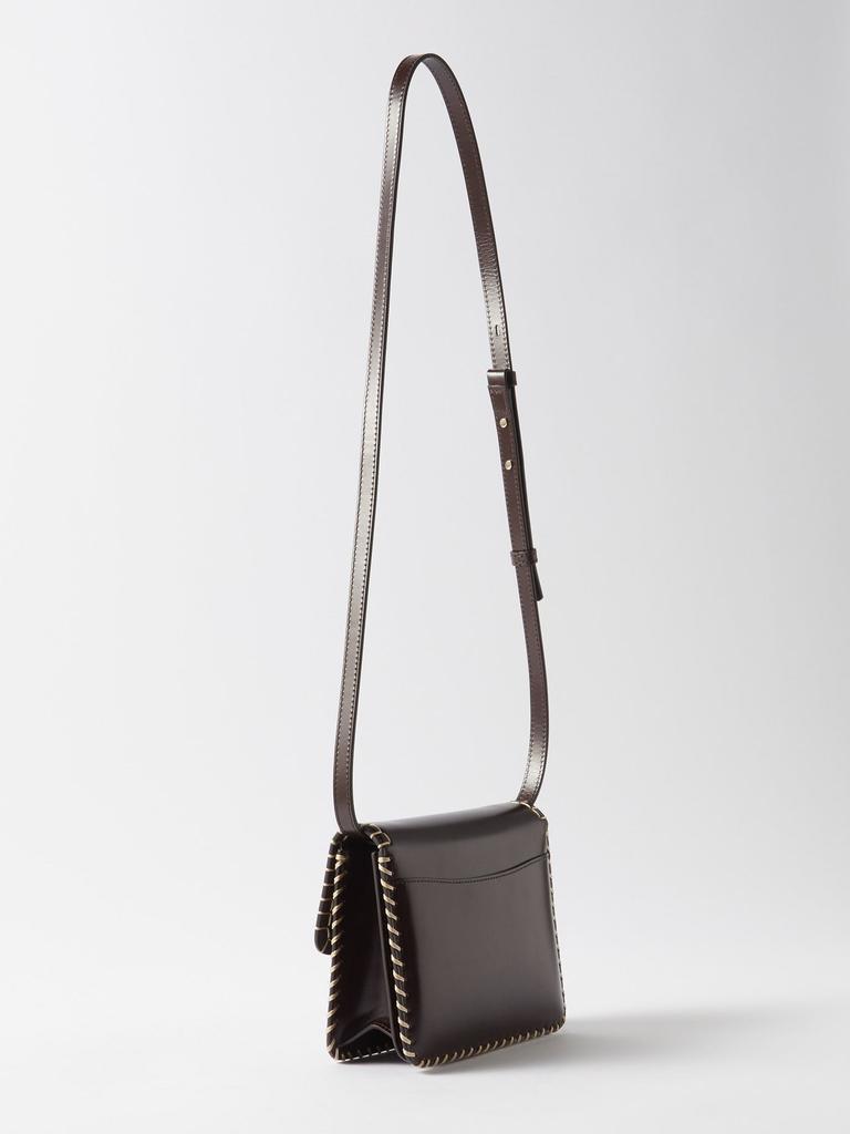 商品Chloé|Kattie blanket-stitched leather shoulder bag,价格¥15296,第6张图片详细描述