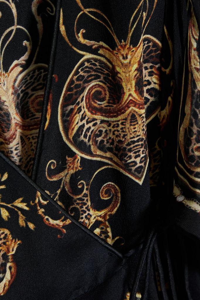 商品Camilla|Crystal-embellished printed silk crepe de chine mini wrap dress,价格¥2836,第6张图片详细描述