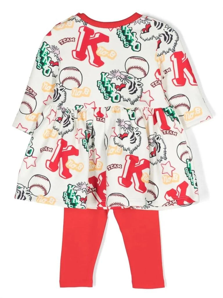商品Kenzo|Kenzo Kids All-Over Logo Printed Dress Set,价格¥1078,第2张图片详细描述