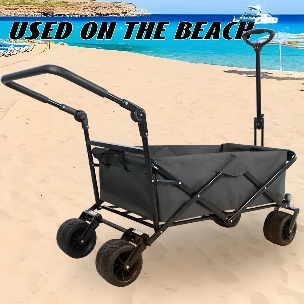 Streamdale Utility Park Garden Cart Tool Customized Color Folding Camping Trolley Outdoor Picnic Beach Wagon 商品