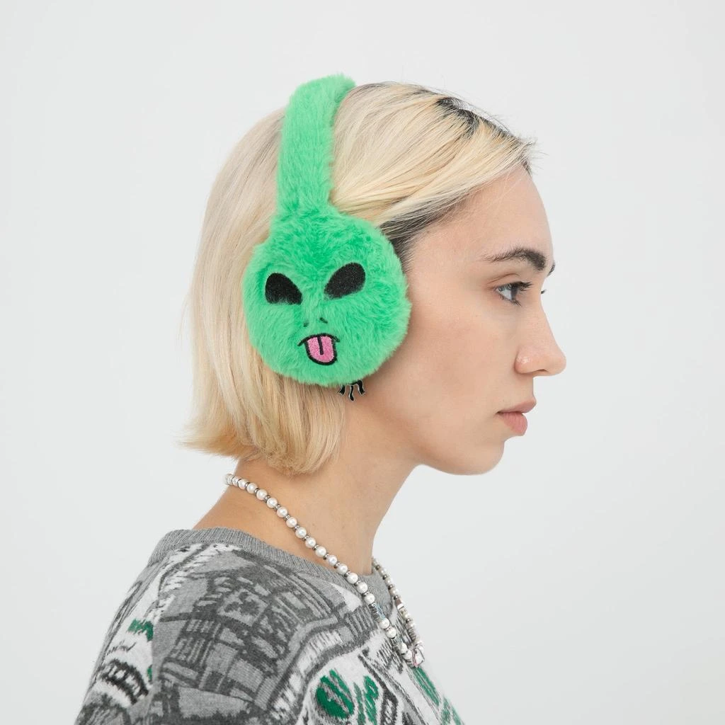 商品RIPNDIP|Lord Alien Sherpa Earmuffs (Green),价格¥76,第2张图片详细描述