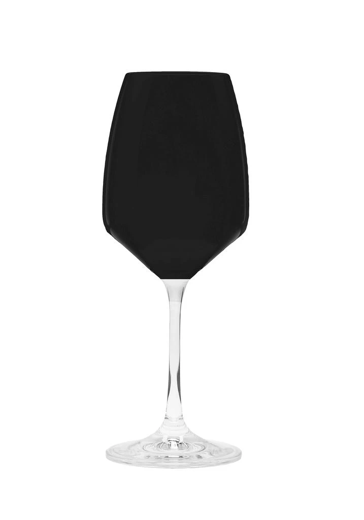 商品Classic Touch Decor|Set of 6 Black Wine Glasses with Clear Stem,价格¥545,第1张图片详细描述