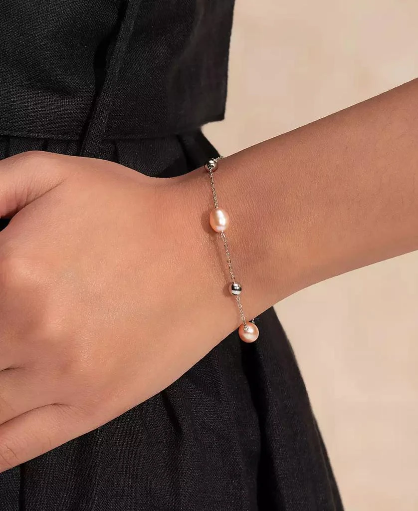商品Olivia Burton|by the Sea Cultivated Pearl Silver Tone Bracelet,价格¥442,第4张图片详细描述