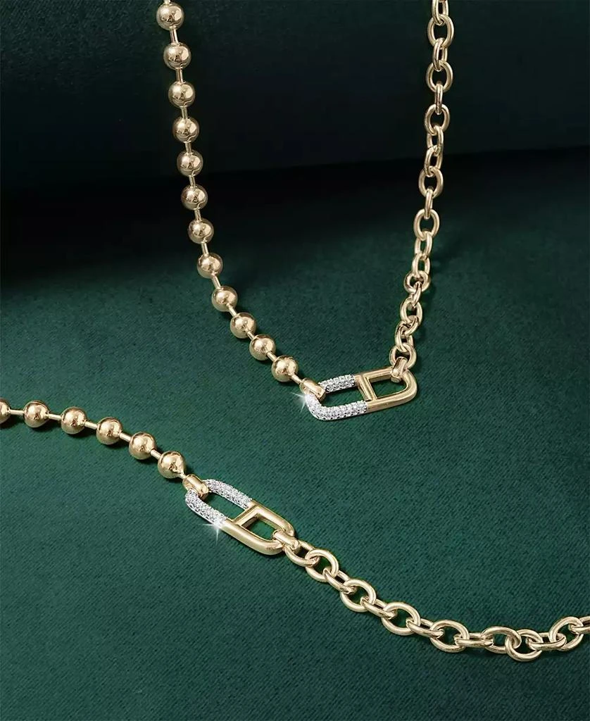 商品Audrey by Aurate|Diamond Horizontal Link Two-Chain Bracelet (1/5 ct. t.w.) in Gold Vermeil, Created for Macy's,价格¥2394,第4张图片详细描述