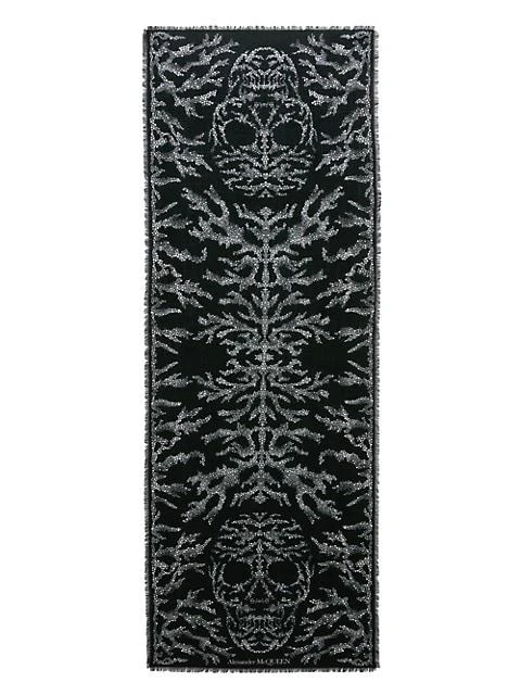 商品Alexander McQueen|Crystal Spine Skull Wool Stole,价格¥1013,第1张图片