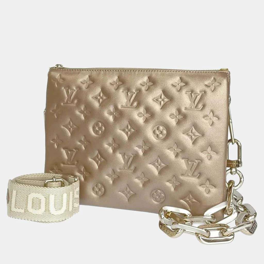 商品[二手商品] Louis Vuitton|Louis Vuitton Gold Monogram Embossed Leather Coussin PM Shoulder Bag,价格¥25307,第1张图片