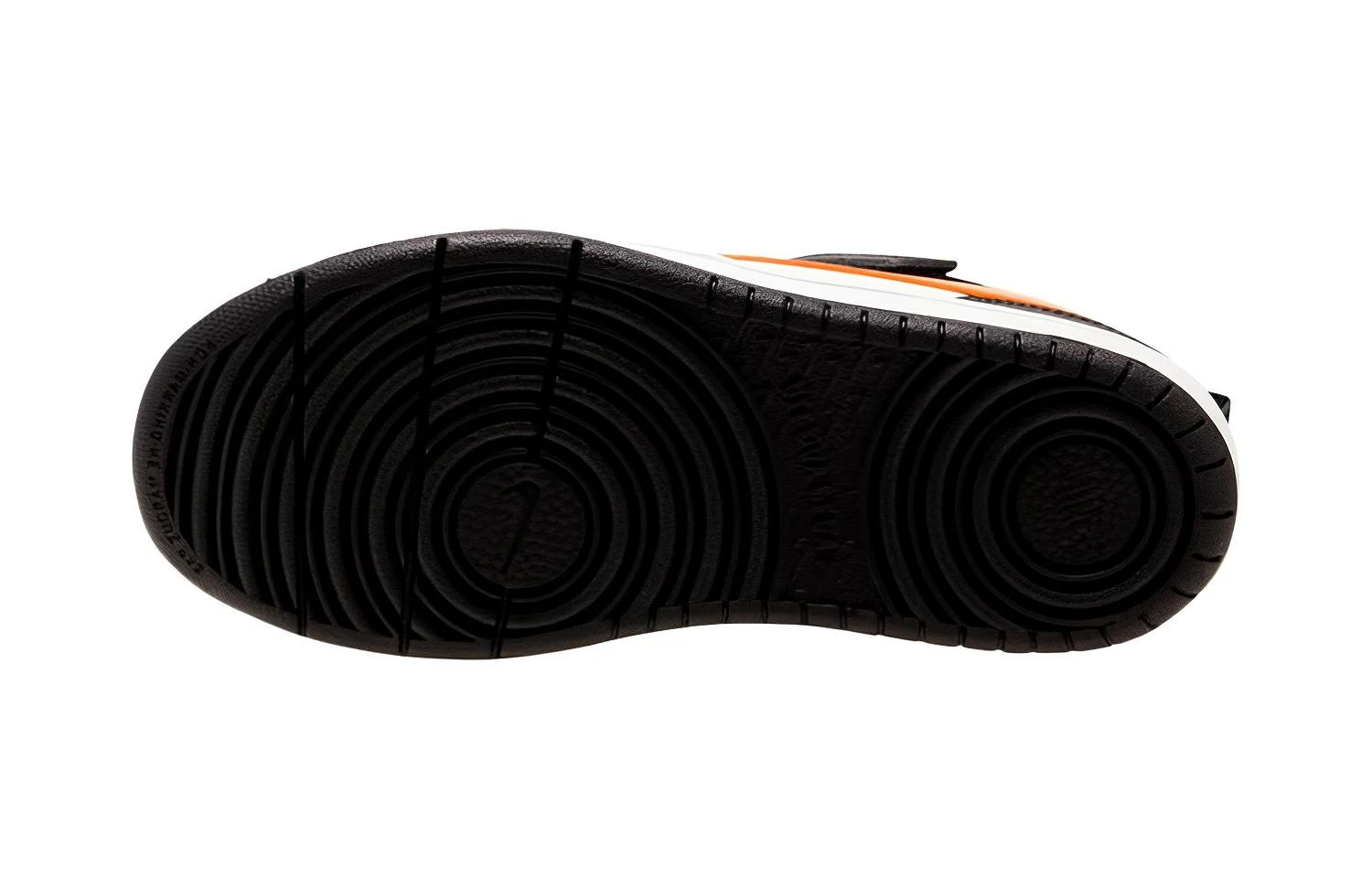 商品[国内直发] NIKE|Court Borough Low 2 舒适运动魔术贴 防滑减震耐磨 低帮 板鞋 黑白橙 中小童,价格¥240,第5张图片详细描述