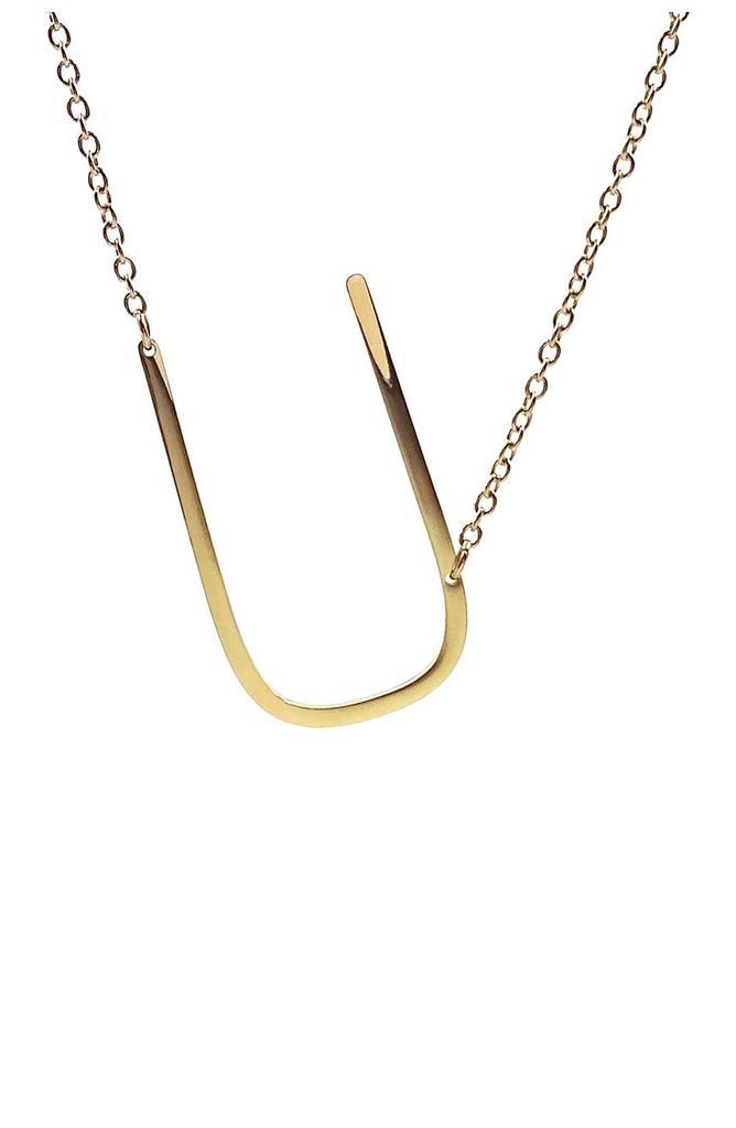 商品Savvy Cie Jewels|14K Gold Plated Initial Necklace (1in) – Multiple Letters Available,价格¥139,第6张图片详细描述