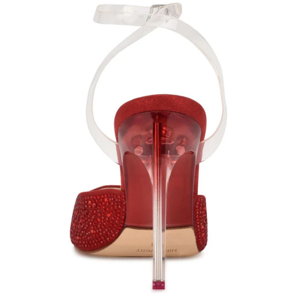 商品Nine West|Nine West Womens Sparkel 5 Rhinestone Ankle Strap Pumps,价格¥372,第3张图片详细描述