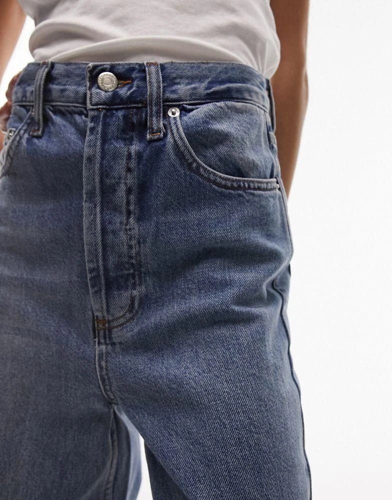 商品Topshop|Topshop Kort jeans in mid blue,价格¥441,第4张图片详细描述