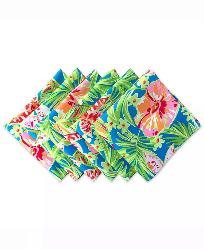 商品Design Imports|Summer Floral Print Outdoor Napkin Set of 6,价格¥343,第1张图片