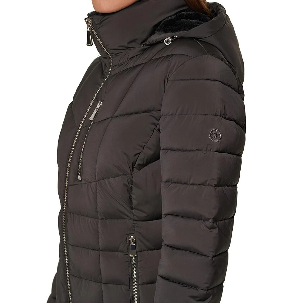 Women's Faux-Fur-Trim Hooded Puffer Coat, Created for Macy's 商品