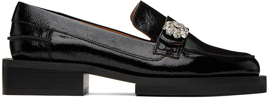 商品Ganni|Black Jewel Loafers,价格¥1881,第1张图片
