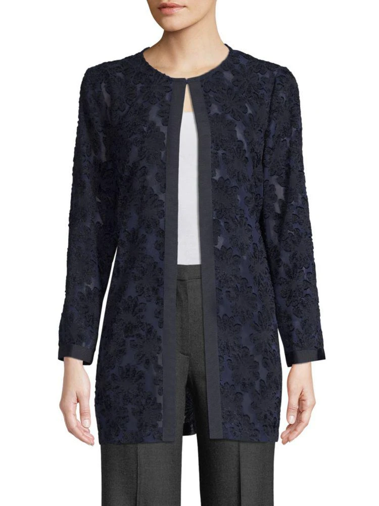 商品Karl Lagerfeld Paris|Embroidered Lace Jacket,价格¥300,第3张图片详细描述