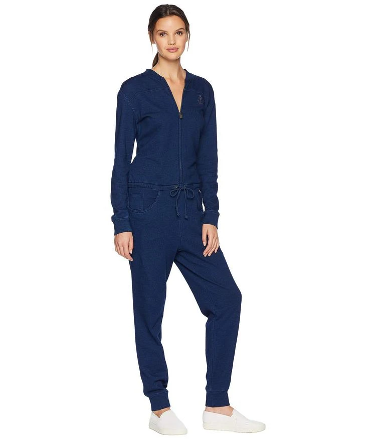 商品Juicy Couture|Denim Indigo French Terry Jumpsuit,价格¥701,第4张图片详细描述