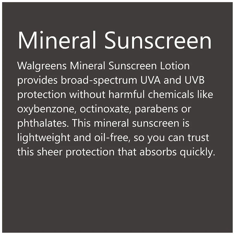 商品Walgreens|Sheer Mineral Sunscreen SPF 50,价格¥96,第5张图片详细描述