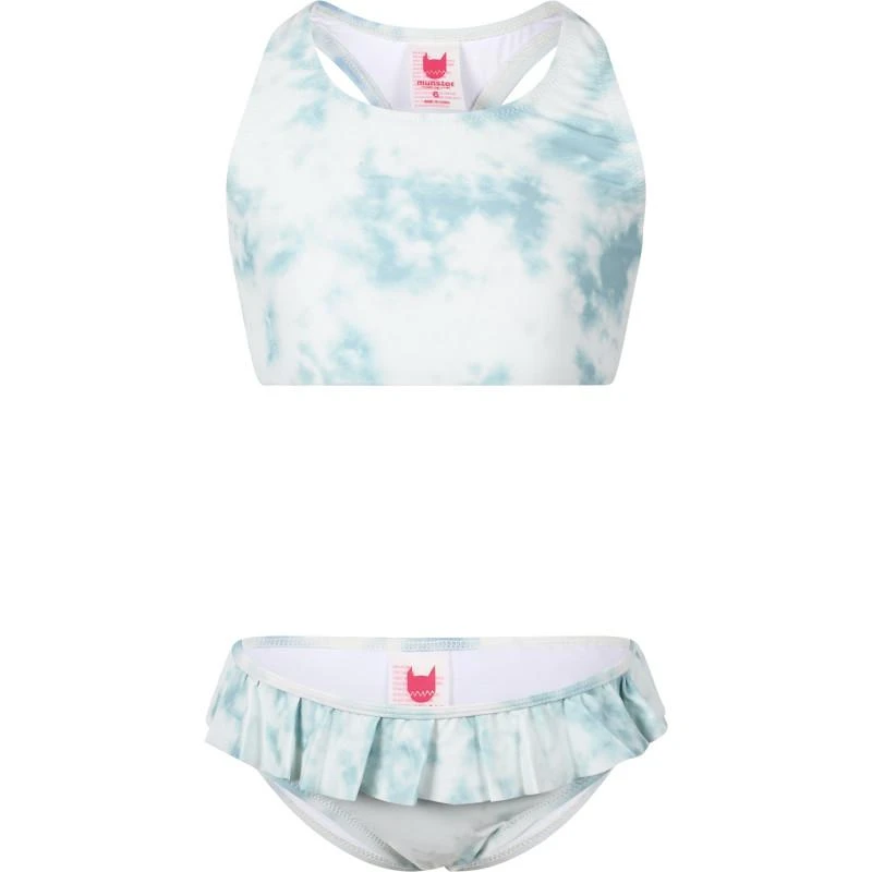 商品Munster|Tie dye ruffled bikini in blue and white,价格¥363,第2张图片详细描述
