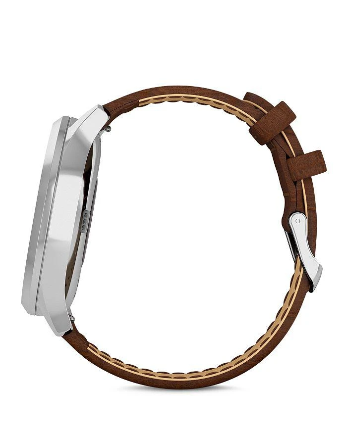 Vivomove HR Brown Alligator-Embossed Leather Strap Touchscreen Hybrid Smartwatch, 43mm 商品
