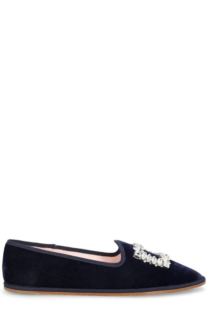 商品Roger Vivier|Roger Vivier Viv' Slippers Embroidered Buckle Loafers,价格¥6144,第1张图片