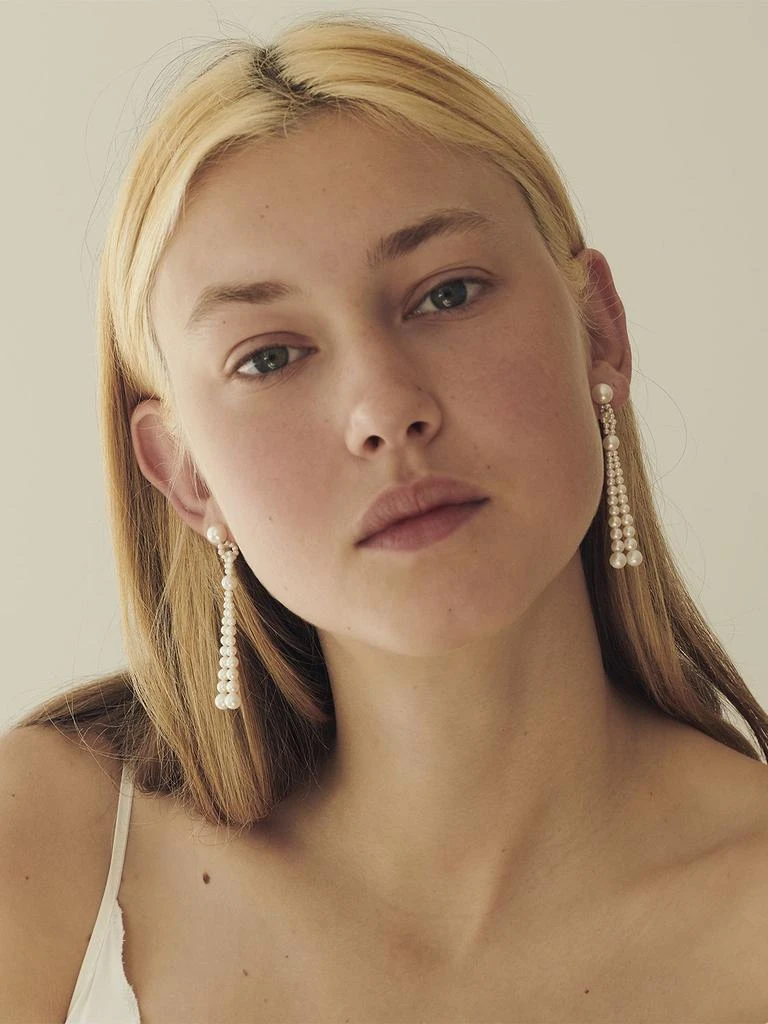 商品Sophie Bille Brahe|Opera Pearl Pendant Earrings,价格¥7056,第1张图片详细描述